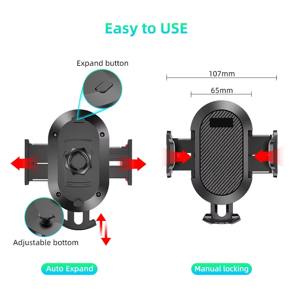Dashboard Car Phone Holder - Universal Telescopic Suction Cup Stand for All Smartpho<i></i>nes (4.7-6.7 inc